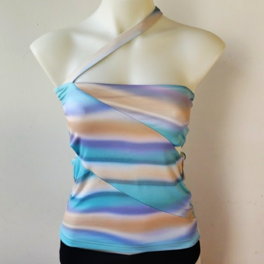 Princess Polly Pastel spring summer assymetrical bandeau top